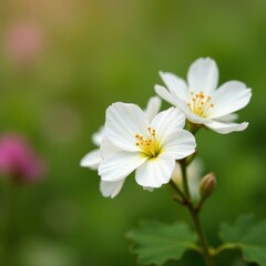 soft white cottony flowers blooming in the garden, summertime, summer, plant life