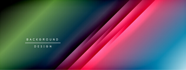 Colorful gradient with lines made of shadow and light. Creative background