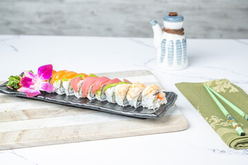 thai asian sushi food