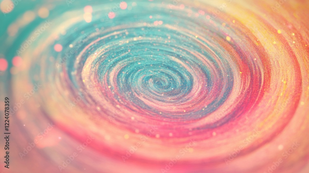 Poster captivating swirling patterns in bright colors create an enchanting display that draws viewers into 