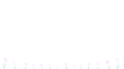 手描き風ナチュラルチューリップフレーム⭐︎PNG