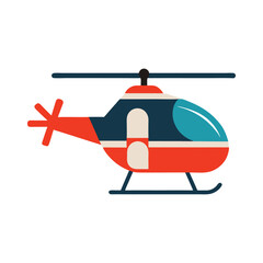 helicopter isolated on white background