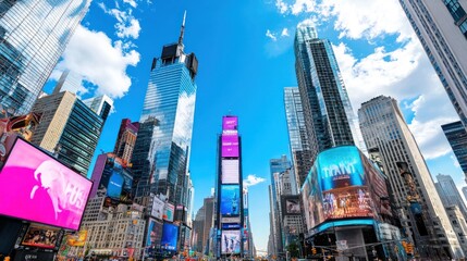 Vibrant Cityscape with Skyscrapers