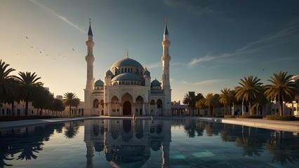 Obraz premium interior of a beautiful mosque