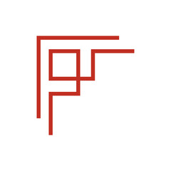 Chinese frame corner. Traditional Asian pattern. For decoration of banner, holiday card and Asian culture product. Vector illustration isolated on white background