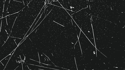 Abstract vector damaged scratched analog film with dirty noise grainy texture, aged distressed overlay background.