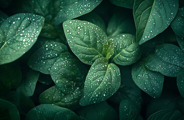 Obraz premium dew on a leaf