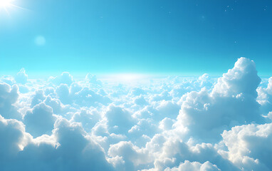 blue sky with clouds