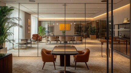 Sleek and Stylish: A Contemporary Office for Team Brainstorming