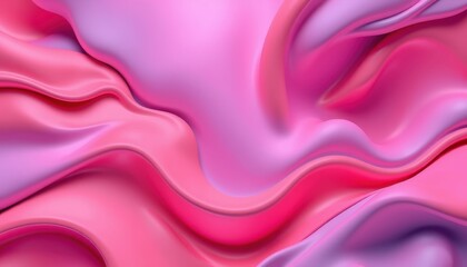 Fototapeta premium Abstract Pink and Purple Wavy Fluid Design