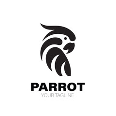 Parrot Logo. Parrot Logo Design. Parrot Logo Brand. Parrot Logo Vector Design Isolated on White Background
