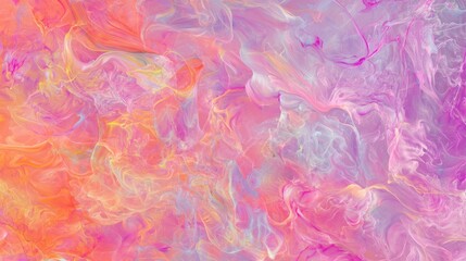 Naklejka premium Abstract Swirl of Luminescent Ink in Vibrant Colors and Shades