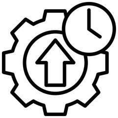 Efficiency Outline Icon