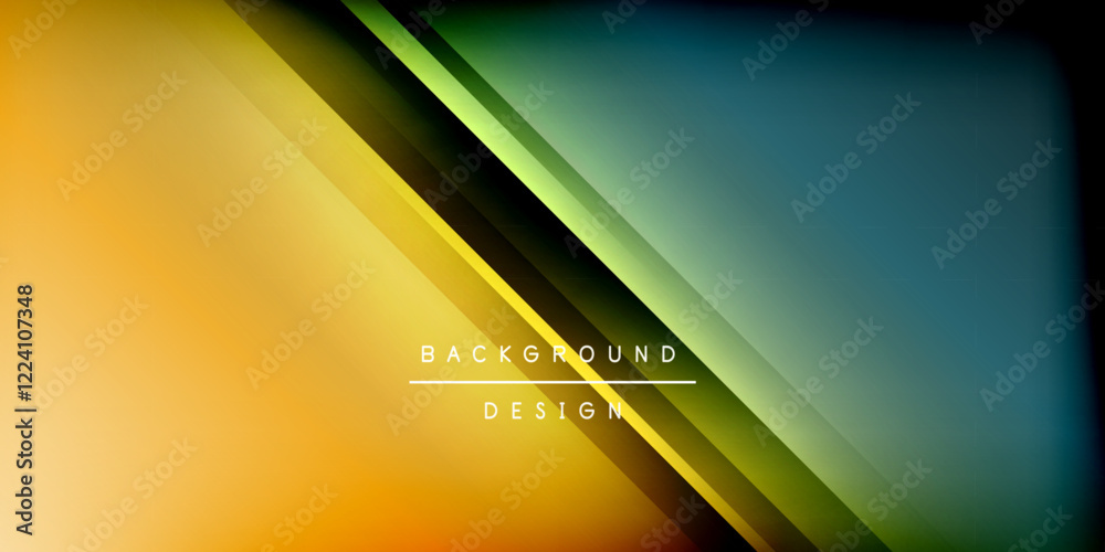 Aufkleber dynamic shadow lines geometric shapes