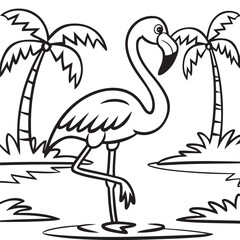 Flamingo in Paradise