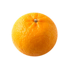 Orange Isolated on Transparent Background - Diagonal View, PNG Format