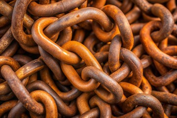 Fototapeta premium Rusty Chain Texture