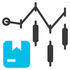 Trade Glyph Blue Grey Icon