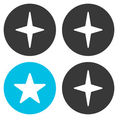 Distinction Glyph Blue Grey Icon