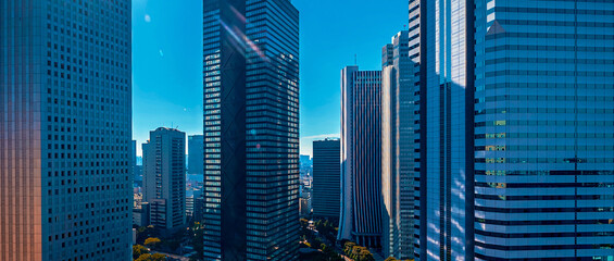 Skyscrapers in the cityscape of Shinjuku, Tokyo, Japan
