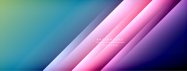Dynamic shadow lines with gradient colors geometric background