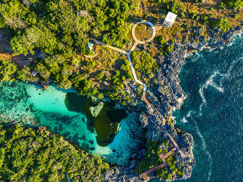 East Sumba, East Nusa Tenggara, Indonesia &ndash;  07. 14. 2024 &ndash; Waikuri Lagoon, a famous tourist destination in Southwest Sumba Regency, has become a popular spot for both local and international visitors