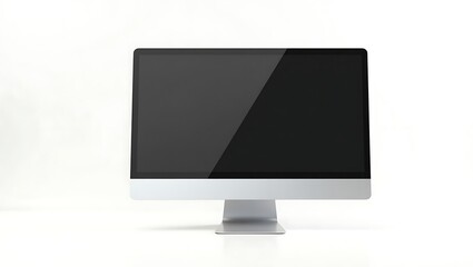 lcd monitor isolated on white