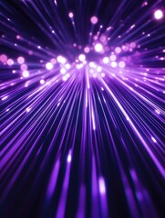 Obraz premium Close-up of Purple Light Emitting Lines