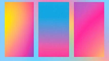 Fototapeta premium Colorful gradient backgrounds; vibrant hues; phone screen; website design