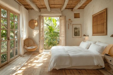 Cozy Bedroom with Natural Light and Garden View - A Serene Retreat for Relaxation