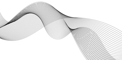 modern and luxury abstract pattern of geometric curved wave lines, Wavy Lines Minimalist Vector Illustration geometric abstract patterns, modern background with grey wavy lines and particles.