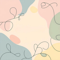 cute circle pastel background
