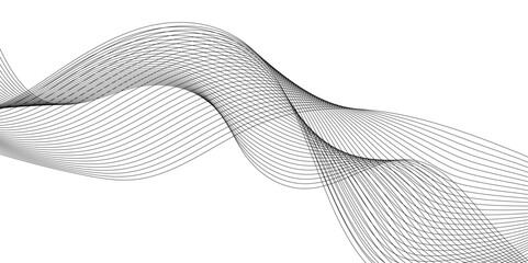 modern and luxury abstract pattern of geometric curved wave lines, Wavy Lines Minimalist Vector Illustration geometric abstract patterns, modern background with grey wavy lines and particles.