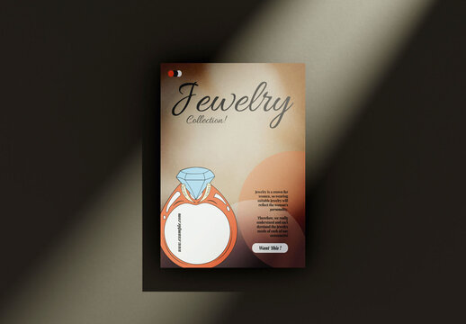 Brown Gradient Jewelry Collection Promotion Flyer