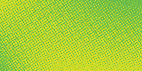 Dots halftone yellow green color pattern gradient texture background. vector ilustration