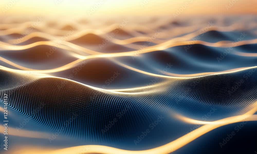 Poster sunset waves abstract background texture
