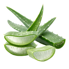 Alovera on transparent isolated background