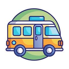 camper van icon design