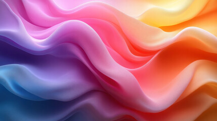 Fototapeta premium A colorful wallpaper of swirling, overlapping gradients in vibrant pastel hues
