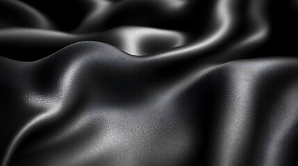 Obraz premium Dark Draped Fabric Showing Smooth Texture And Waves