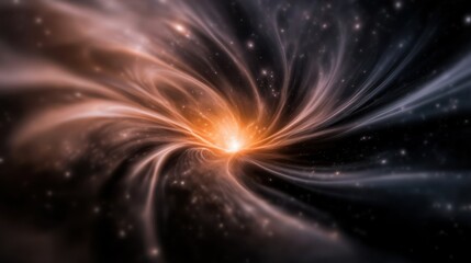 Fototapeta premium Stunning Abstract Space Scene with Colorful Swirls and Bright Celestial Light Effects