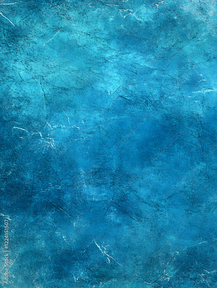 Poster Aqua Blue Textured Abstract Background with Distinctive Patterns and Inspiring Mood : Generative AI