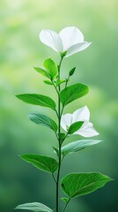 Obraz premium Inspirational quotes on a serene flower background nature calm environment soft focus viewpoint