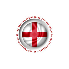 Obraz premium ENGLAND ,country flag vector with circular design
