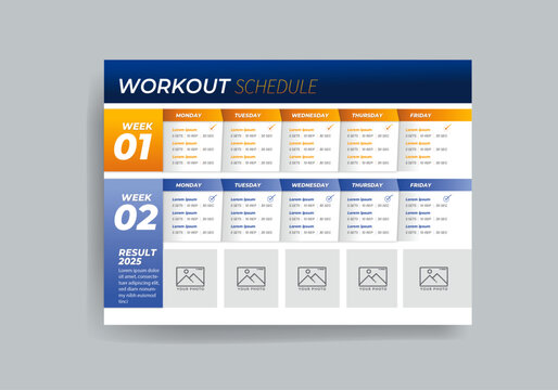 gym schedule template, Weekly Workout Schedule, Event Schedule layout design template with unique design style concept	
 - Powered by Adobe