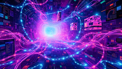 Fototapeta premium technology background