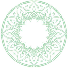 Beautiful flower art and mandala vector design