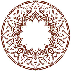 Beautiful flower art and mandala vector design