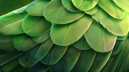 Obraz premium Macro shot of vibrant hummingbird feathers nature close-up lush green environment artistic perspective
