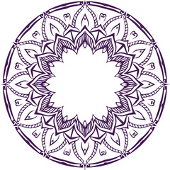 Beautiful flower art and mandala vector design